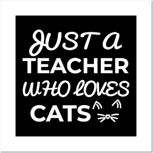 teacher cat lover Posters and Art